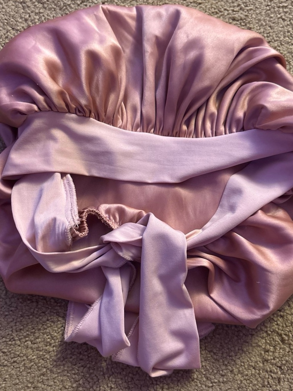 Amazon Satin Hair Bonnet in Light Mauve